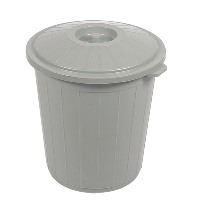 Mülleimer 90L mit Deckel Kunststoff